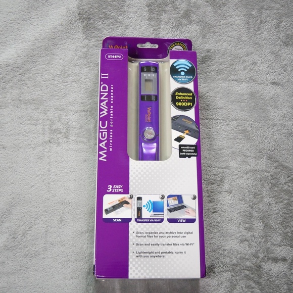 VuPoint Magic Wand II Portable Scanner PDSWF-ST44PU-VP-HSN WIFI Wireless 900 DPI - Picture 1 of 6